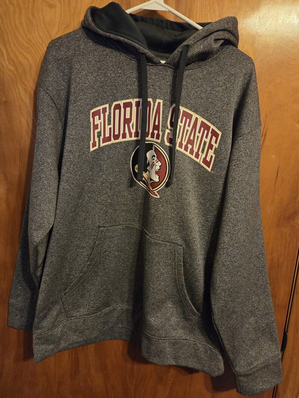 Champion Florida State Seminoles Grey Hooded Sweatshirt Hoodie Size L